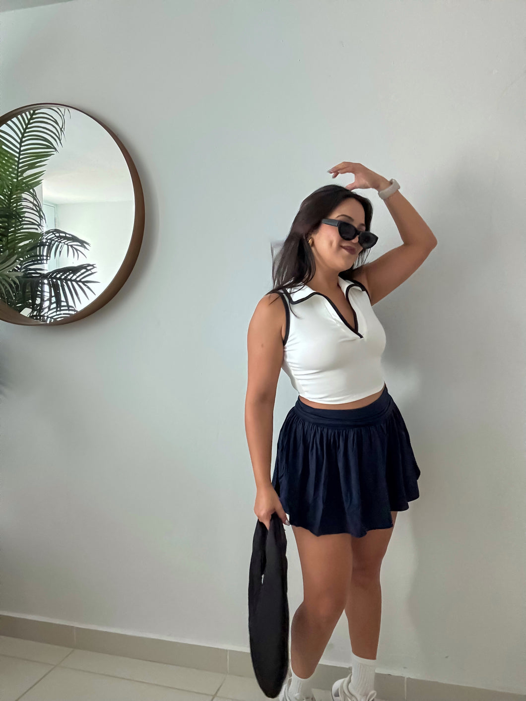 Sporty Vibes Set - Navy Skirt