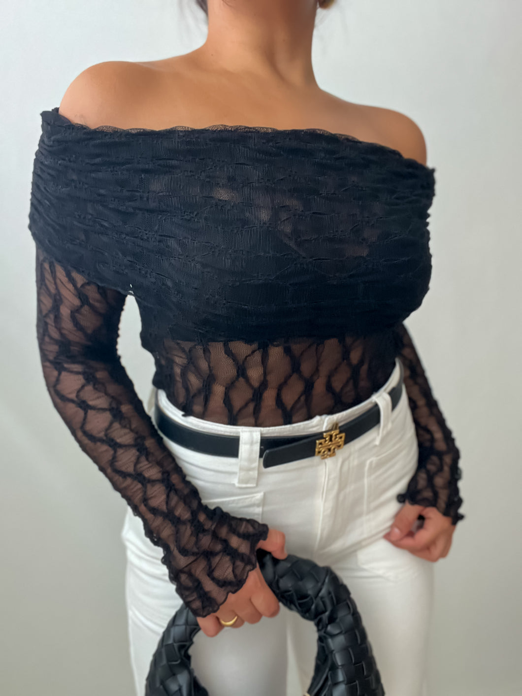 Off Shoulder Top - Black